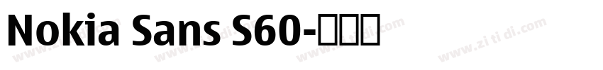 Nokia Sans S60字体转换 Nokia Sans S60字体转换